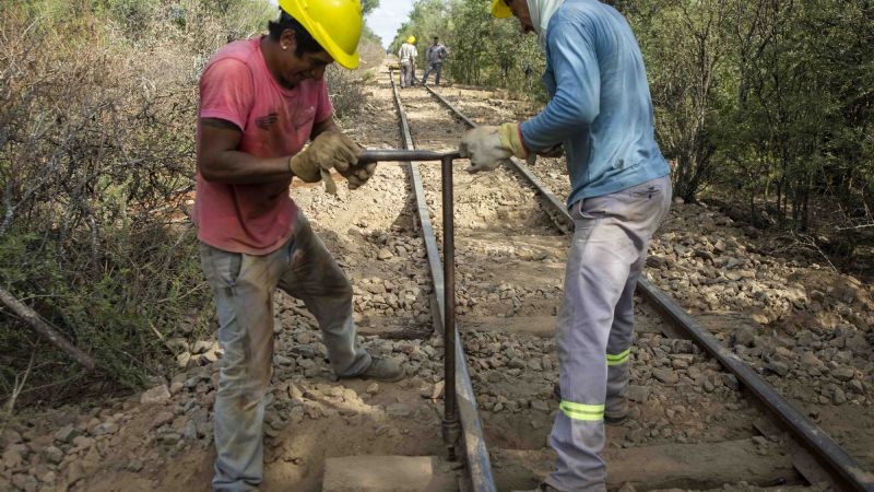 Avanzan las obras de recuperación de vías ferroviarias en Recreo