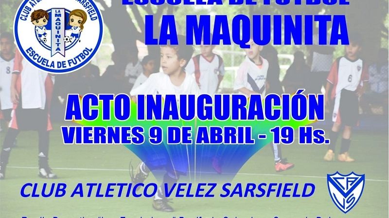 Vélez inaugura la escuelita de fútbol “La Maquinita”