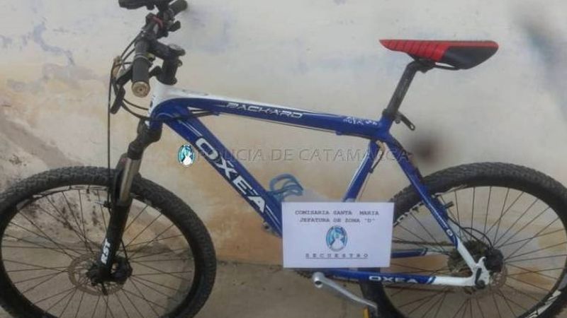 Recuperan una bicicleta sustraída en Santa María