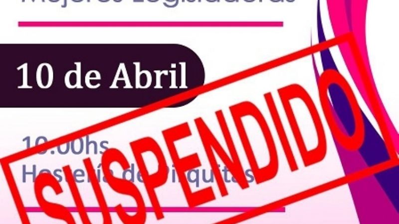 Suspenden Encuentro Provincial de Mujeres Legisladoras