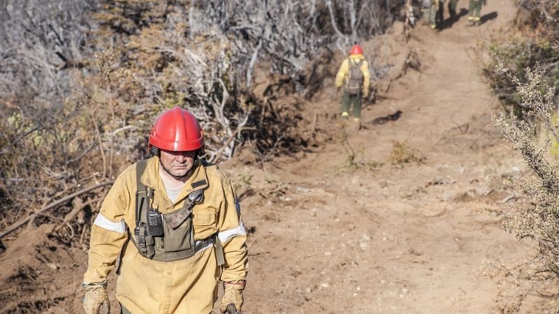Destacada labor de los brigadistas en la Patagonia