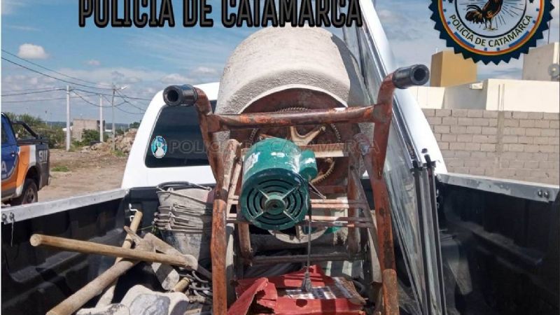 Detienen a dos jóvenes y demoran a un menor por el robo en una obra