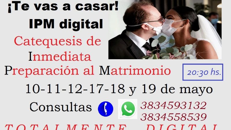 Catequesis virtual previa al sacramento del Matrimonio