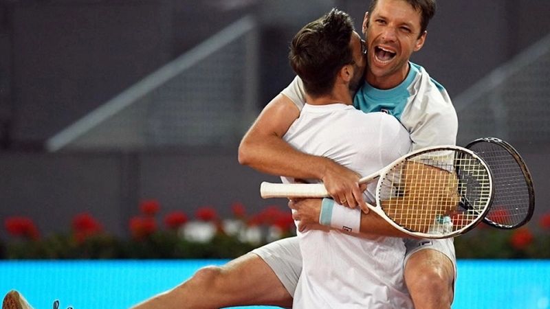 Zeballos ganó en dobles de Madrid y supera récord de Vilas