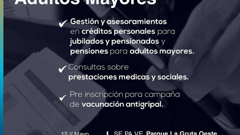Operativo Adultos Mayores en el Norte de la Ciudad