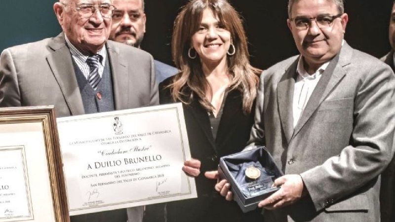 Duilio Brunello: periodista deportivo, presidente de la Liga y peronista