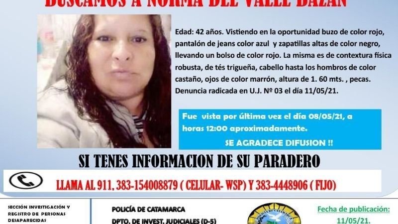Encontraron a la mujer que era buscada