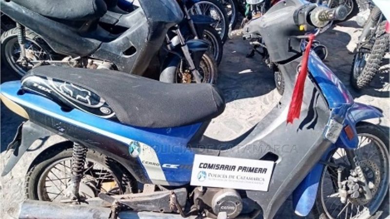 Secuestran una moto
