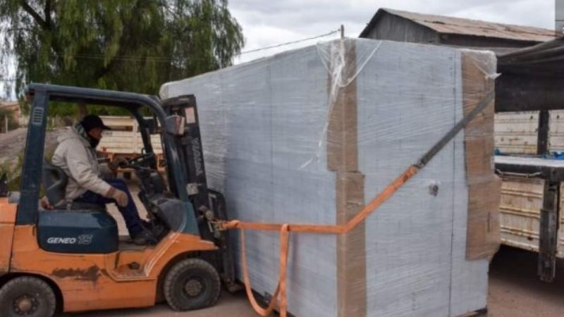 Llegó a Tinogasta la planta deshidratadora