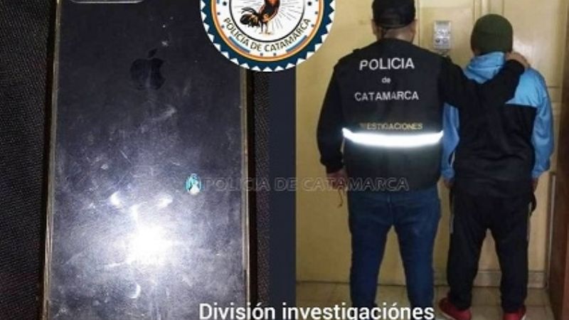 Le sustrajeron el celular y la policía lo encontró en un negocio