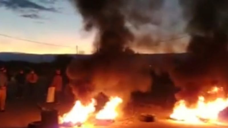 Piquete de trabajadores de ARTEX