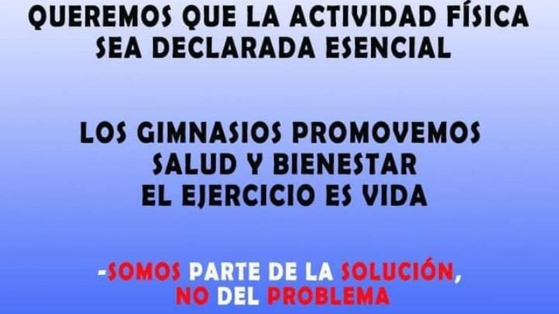Propietarios de gimnasios piden abrir la actividad