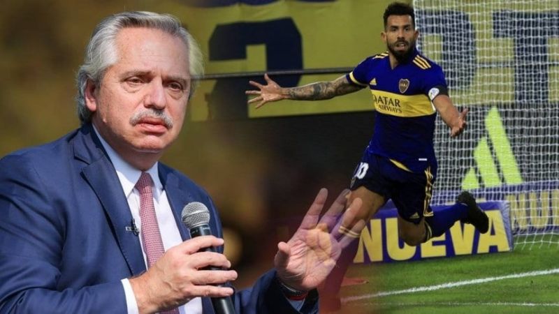 Hasta el presidente Fernández vio el foul de Tevez a Maidana