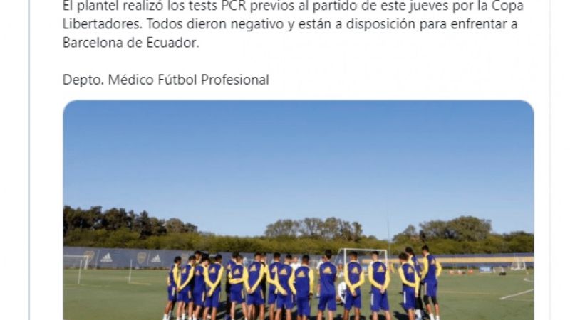 Los hisopados en Boca, tras el Superclásico, dieron negativos