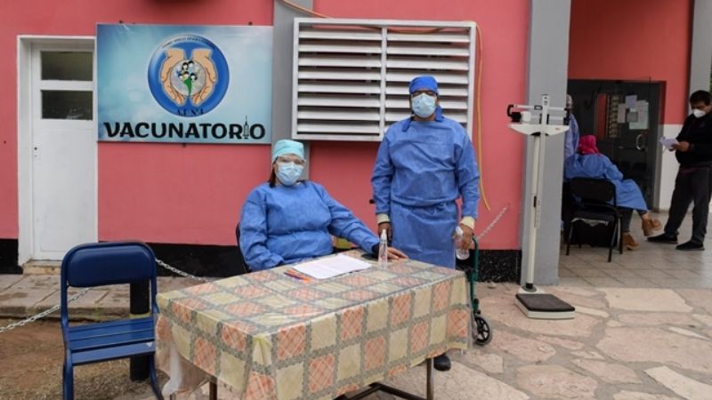 Trabajo coordinado en el operativo de vacunación en Chumbicha