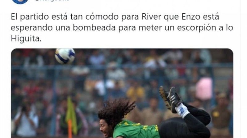 Las redes estallaron con memes sobre la actuación de Enzo Pérez