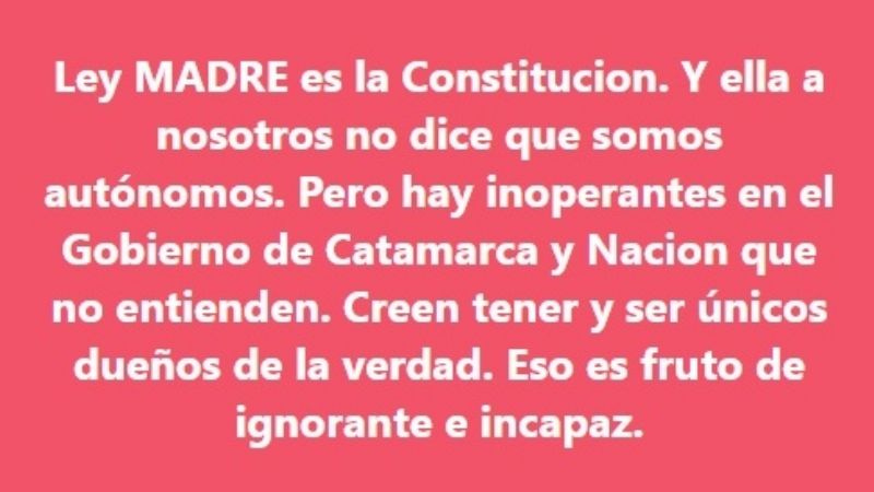 Catarata de posteos de Guaráz en contra de funcionarios provinciales