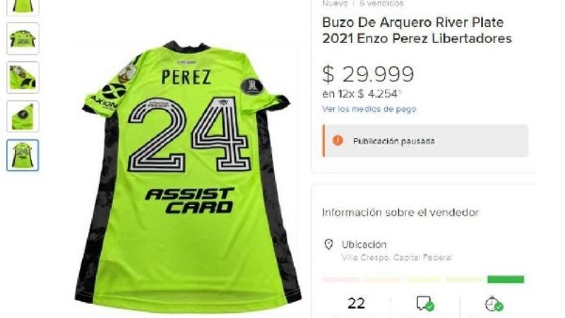 El buzo de Enzo Pérez causó furor entre los hinchas de River