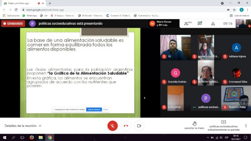 Más de cien docentes se capacitaron en alimentación saludable
