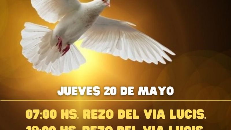 Vigilia de Pentecostés en la parroquia de Miraflores