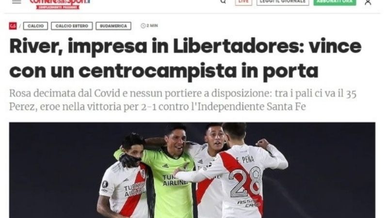 La épica victoria de River en todos los diarios del mundo