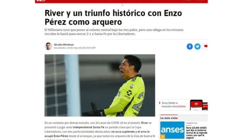 La épica victoria de River en todos los diarios del mundo