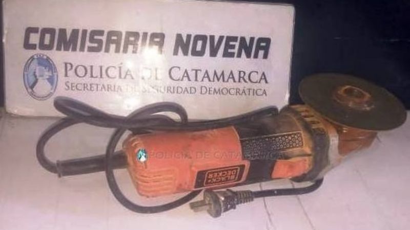 Recuperan una amoladora sustraída