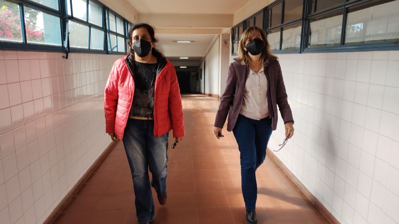 Coordinan la ampliación del Hospital Modular en el San Juan