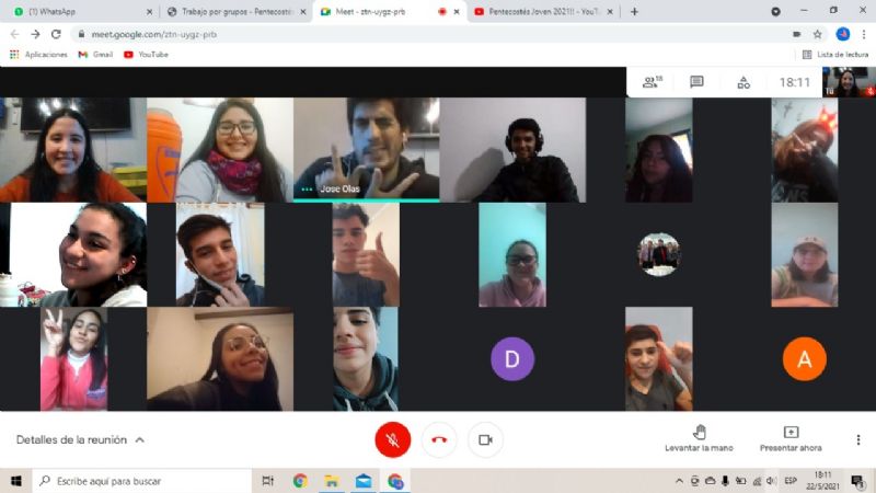 Los jóvenes vivieron la Fiesta de Pentecostés a través de las redes sociales