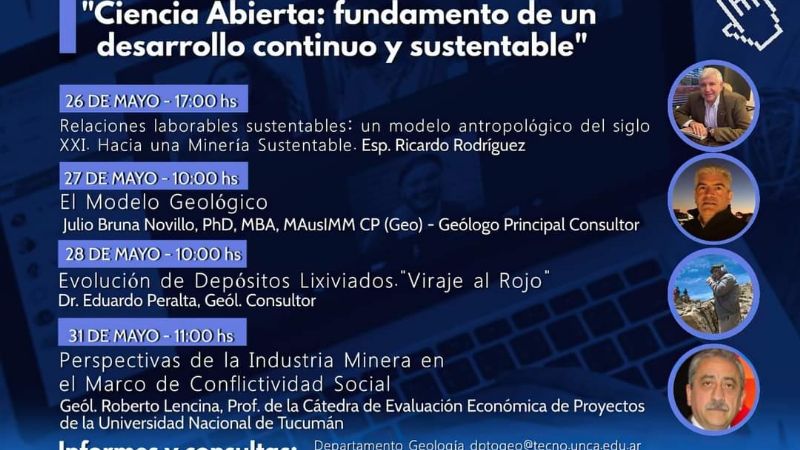 Ciclo de charlas en la segunda fase de las Jornadas Técnicas Geomineras