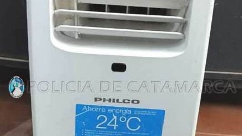 En un allanamiento recuperan un acondicionador de aire
