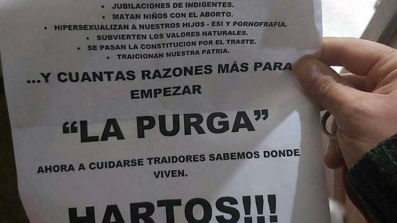 Detonaron un explosivo y dejaron panfletos en una sede del Frente de Todos