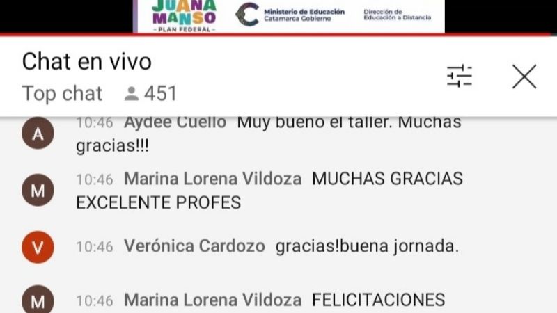 Manejo de la plataforma Juana Manso