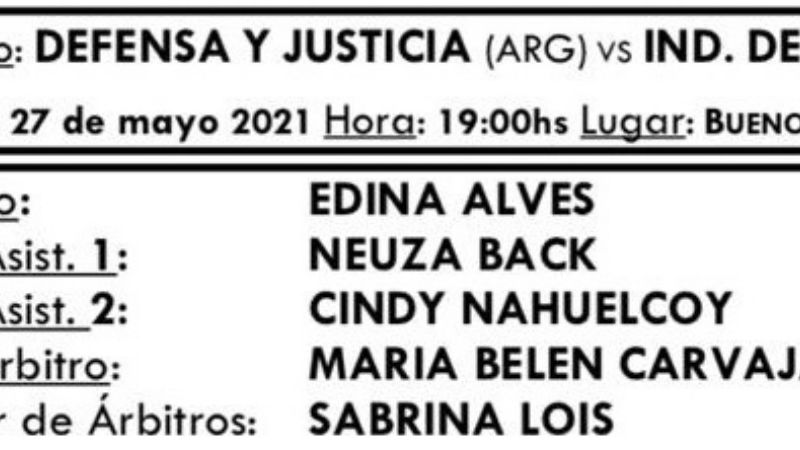 Vélez por el “1” y Defensa en el primer juego con terna femenina