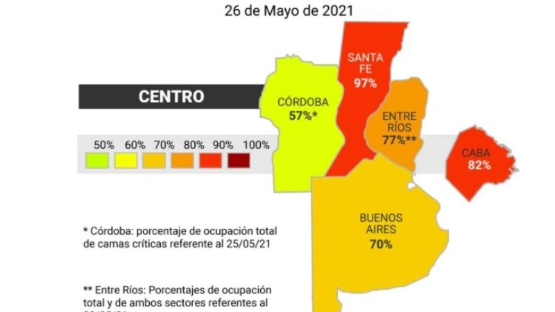 Covid-19: Cuáles son las provincias que están en alerta roja