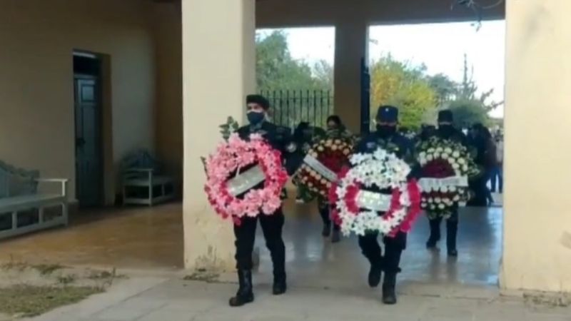Brindaron último adiós al policía fallecido por Covid-19