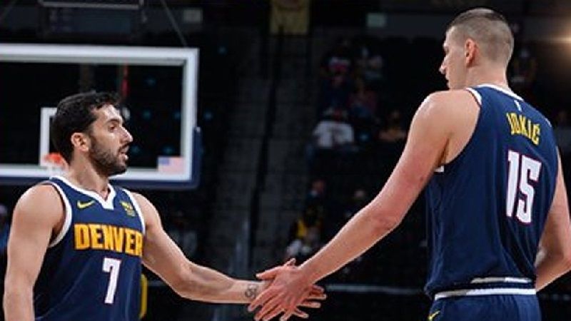 Campazzo encaró el aro y terminó asistiendo para un lujoso triple