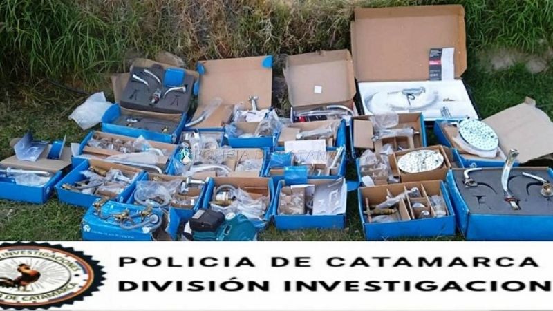 Robo de gran cantidad de griferías