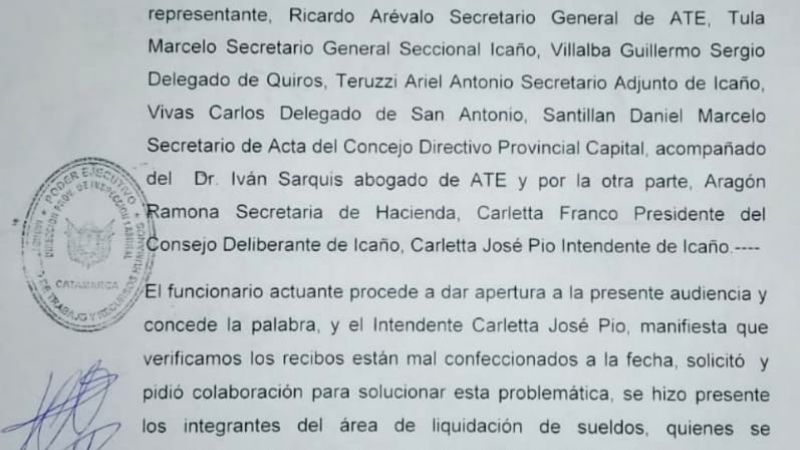 Malestar de empleados no bancarizados de Quirós y San Antonio