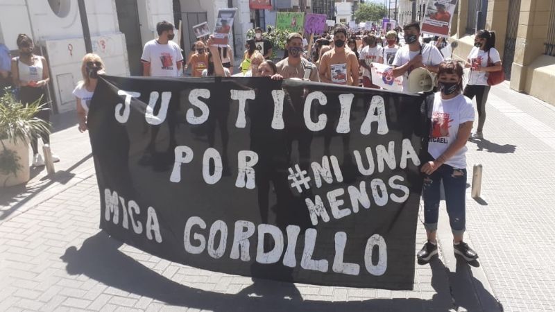 Marcha para pedir perpetua para el femicida de Brenda Gordillo