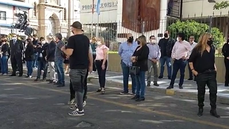 Los restos de Marita Colombo fueron despedidos en la Legislatura