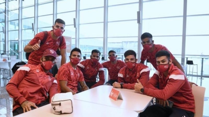 Independiente, varado en Brasil, antes del duelo con Bahía