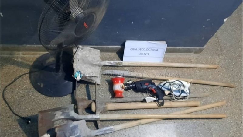 Cayó preso por robar herramientas