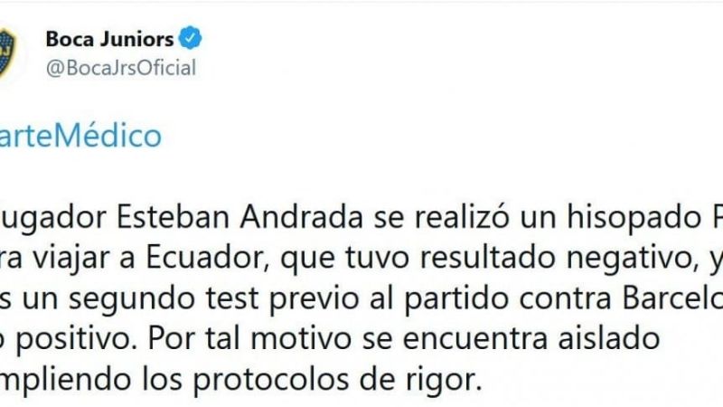 Expectativa en Boca tras los hisopados en Ecuador