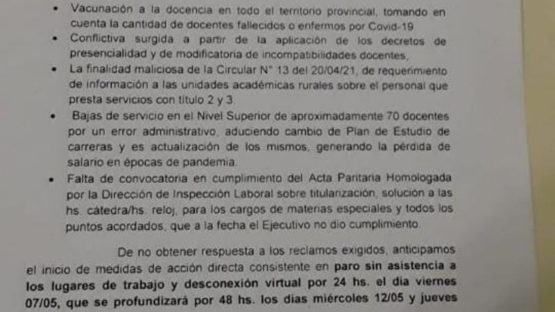La Intersindical advierte que podría llamar a un paro por 72 horas