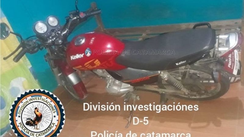 Le robaron la moto y la recuperaron tras un allanamiento