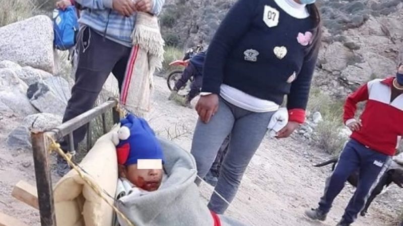 La odisea de Thiaguito para llegar al hospital