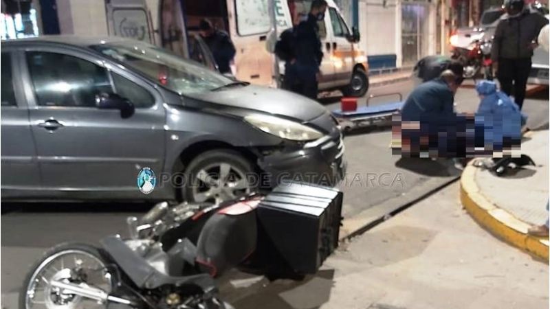 Choque en pleno centro