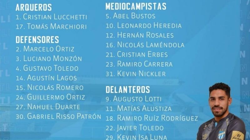 El chumbichano Romero debuta como titular en Atlético Tucumán