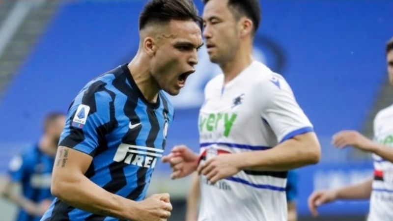 Lautaro y el Inter festejaron el título con una goleada
